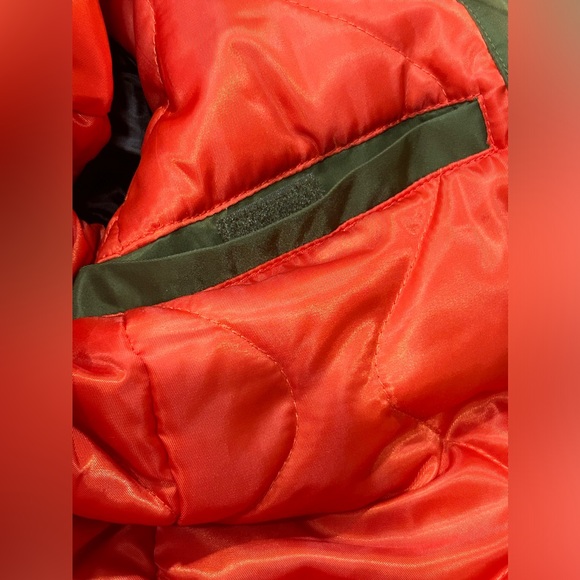 Men's Calvin Klein Olive Classic Nylon Bomber Jacket Size Small - Picture 7 of 11